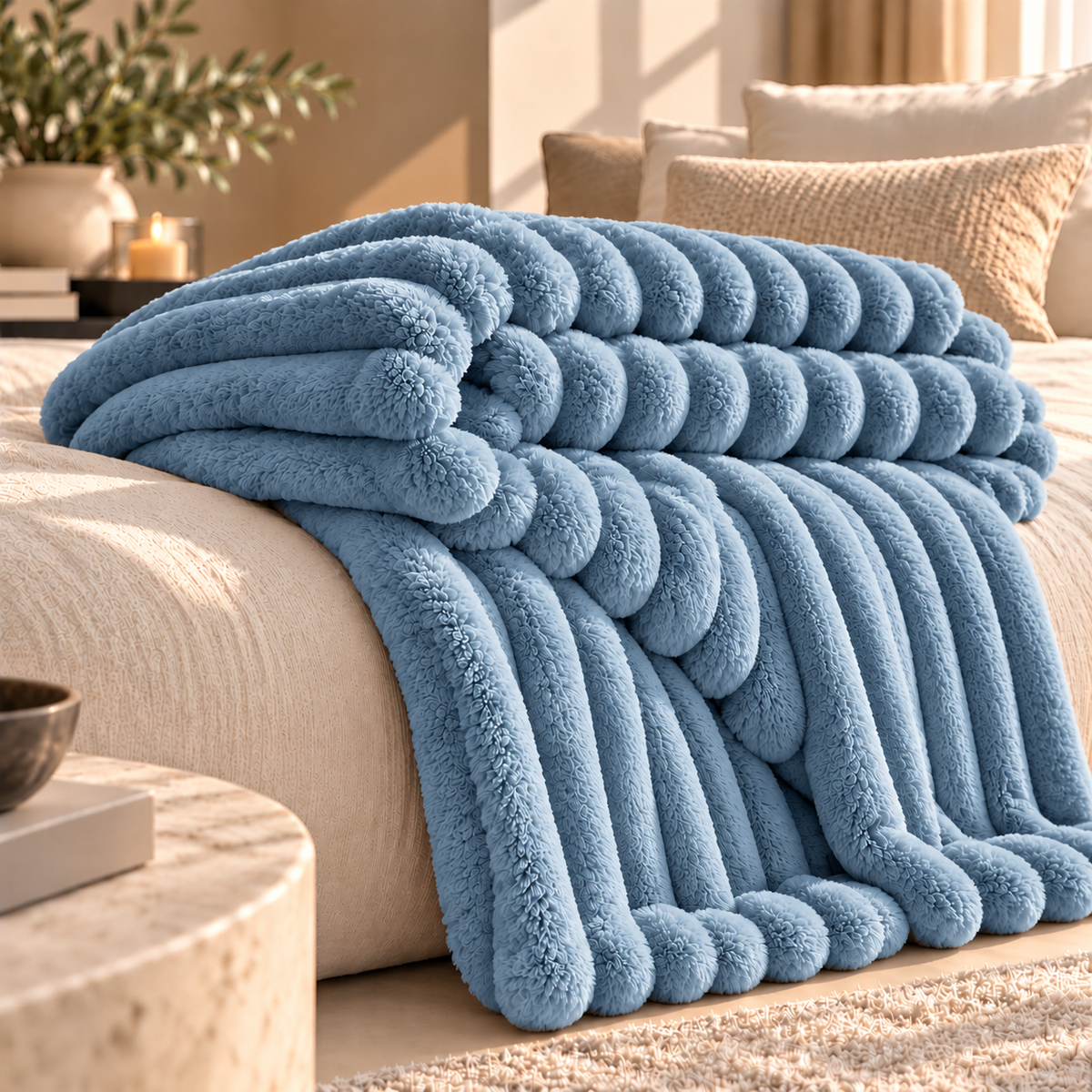 Boekel Kuscheldecke in Blau