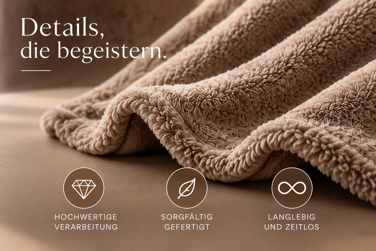 Details der Boekel Kuscheldecke